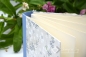 Preview: Leporello Album ca. 19,0x12,5x3,0 cm mit Verschlussschleife | Einband Japanpapier Chiyogami Kirschblüten floral | blau silber | Art. Nr. 97210502